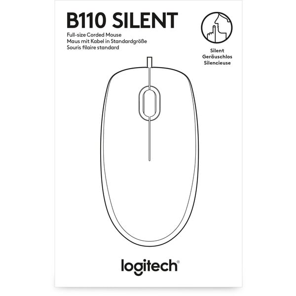 Logitech B110 Silent, souris - Logitech - vue 5
