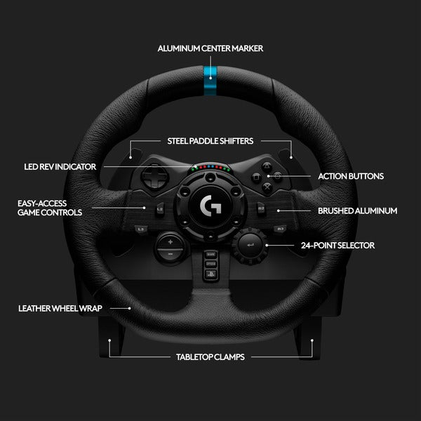 Logitech G923 TRUEFORCE PS4/PS5, Lenkrad - Logitech - vue 7