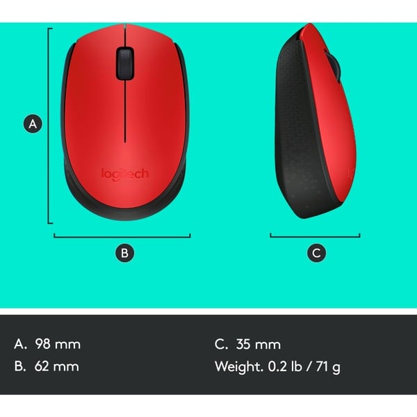 Logitech M171 Wireless, souris - Logitech - vue 9