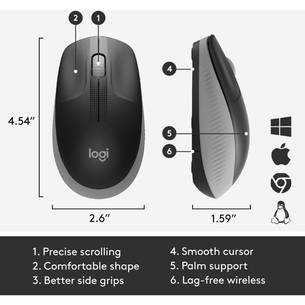 Logitech M190, souris - Logitech - vue 5
