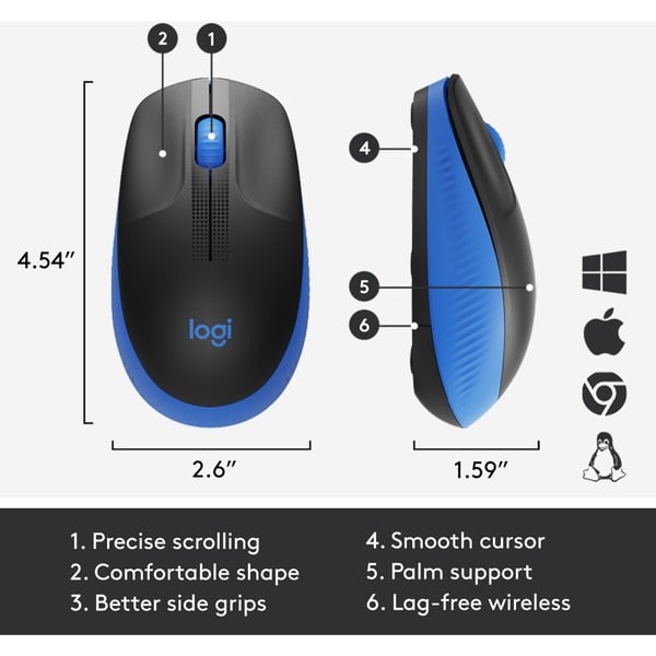 Logitech M190, souris - Logitech - vue 5