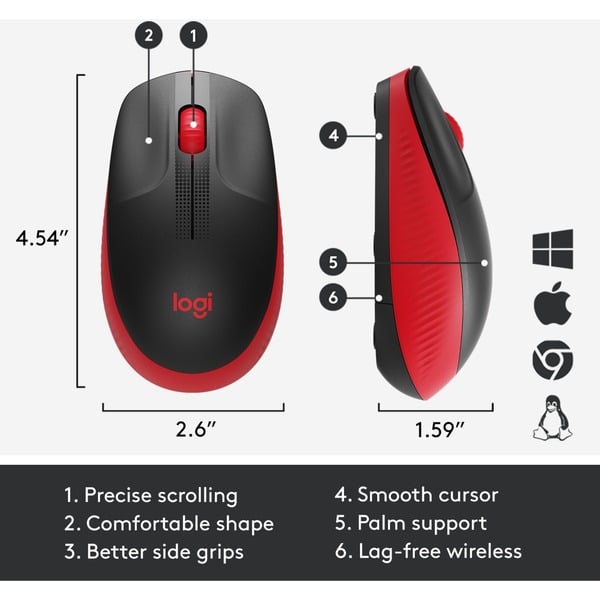 Logitech M190, souris - Logitech - vue 5