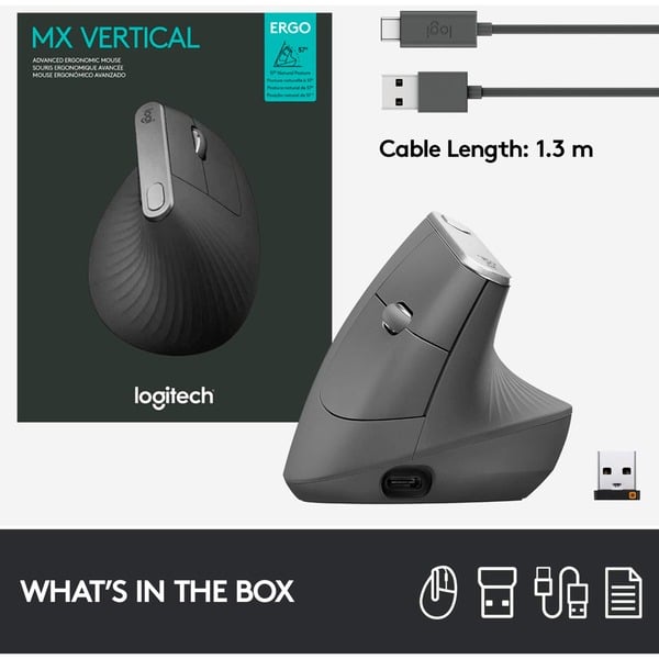 Logitech MX Vertical, souris - Logitech - vue 9