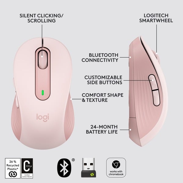 Logitech Signature M650 Wireless, souris - Logitech - vue 9
