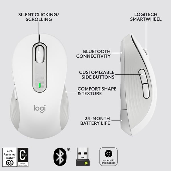 Logitech Signature M650 Wireless, souris - Logitech - vue 9