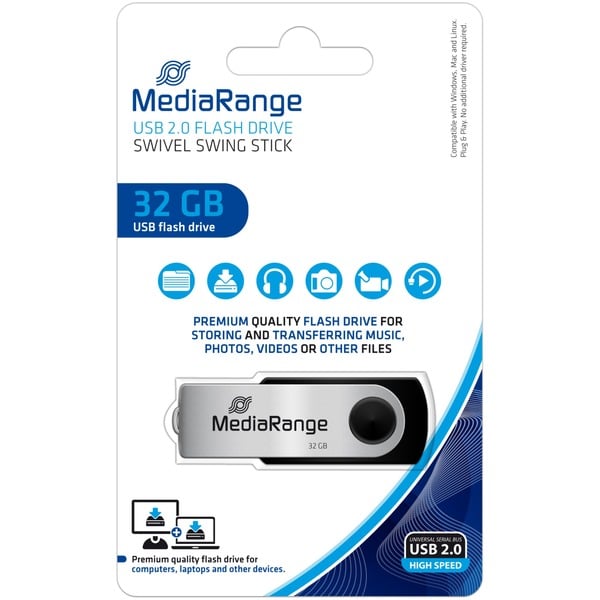 MediaRange Flexi-Drive 32 GB, USB-Stick - MediaRange - vue 3