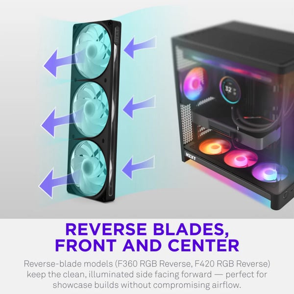 NZXT F360 RGB, Gehäuselüfter - NZXT - vue 6