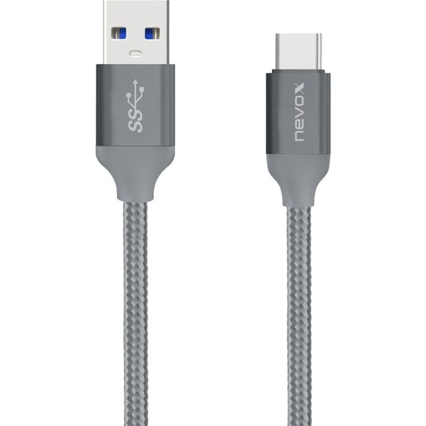 (€ 6,72 / 1 m) Nevox USB 3.2 Gen 1 câble, USB-A Stecker > USB-C Stecker - Nevox