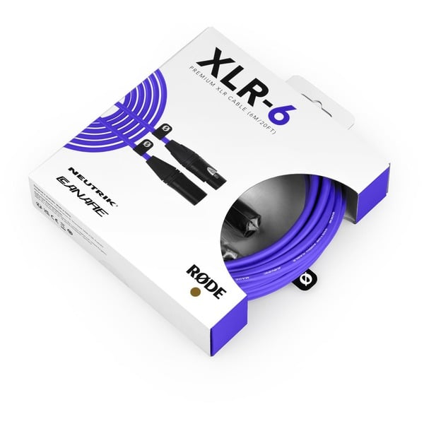 Rode Microphones Premium XLR-câble XLR6M-PU purple - Rode Microphones - vue 2