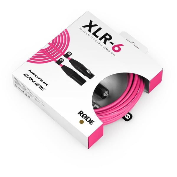 Rode Microphones Premium XLR-câble XLR6M-P pink - Rode Microphones - vue 2