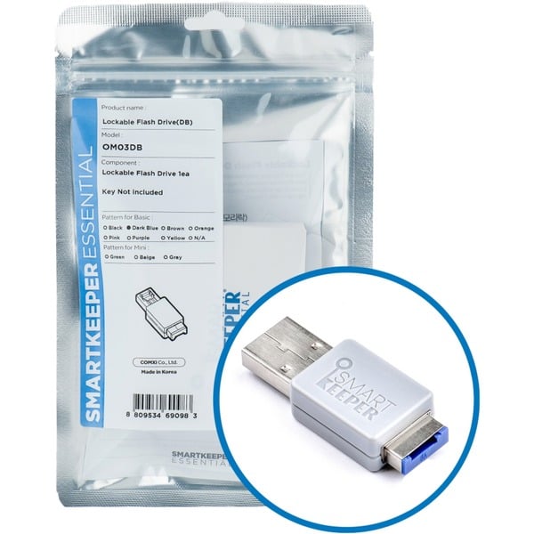SMARTKEEPER ESSENTIAL Lockable Flash Drive (OM03), USB-Stick - SMARTKEEPER