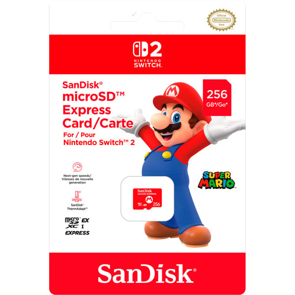 SanDisk Nintendo Switch 2 microSD Express Card 256 GB, Speicherkarte - SanDisk - vue 2