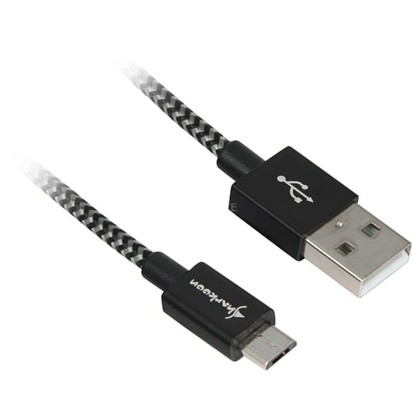 Sharkoon USB 2.0 câble, USB-A Stecker > Micro-USB Stecker - Sharkoon