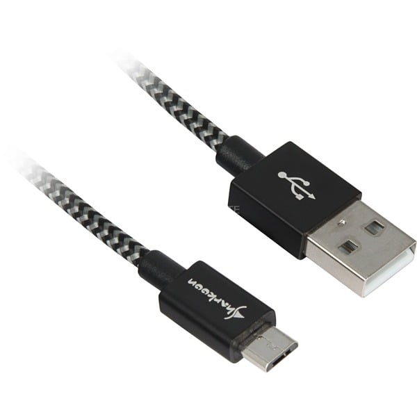 Sharkoon USB 2.0 câble, USB-A Stecker > Micro-USB Stecker - Sharkoon