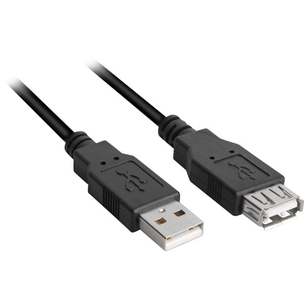 (€ 5,01 / 1 m) Sharkoon USB 2.0 Verlängerungskabel, USB-A Stecker > USB-A Buchse - Sharkoon