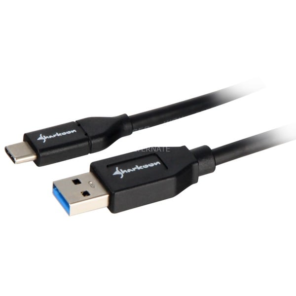 Sharkoon USB 3.2 Gen 2 câble, USB-A Stecker > USB-C Stecker - Sharkoon - vue 2