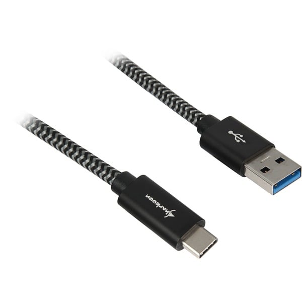Sharkoon USB 3.2 Gen 2 câble, USB-A Stecker > USB-C Stecker - Sharkoon