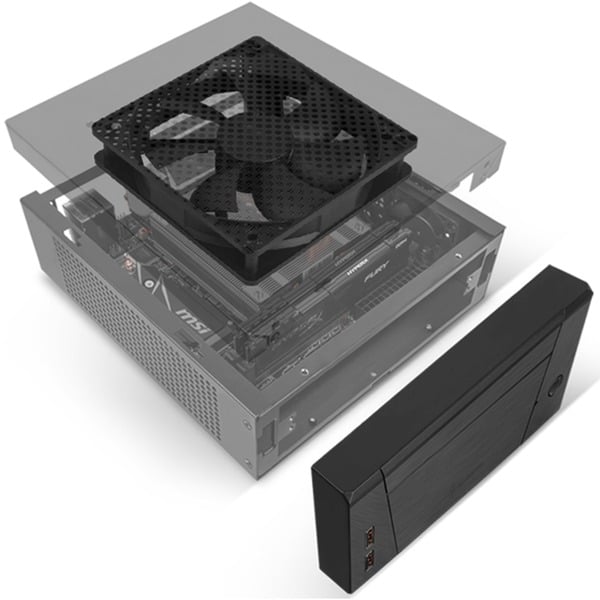 SilverStone SST-ML10B, HTPC-Gehäuse - SilverStone - vue 16