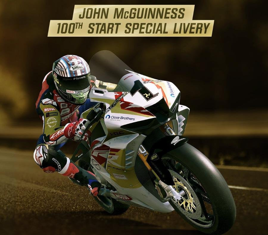 TT Isle Of Man 3 - John McGuinness 100th Start Livery DLC