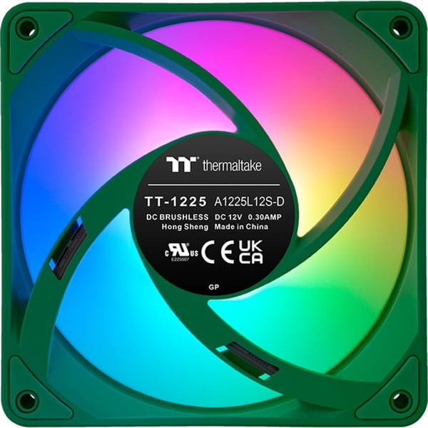 Thermaltake CT120 EX ARGB Sync PC Cooling Fan Racing Green, Gehäuselüfter - Thermaltake - vue 5