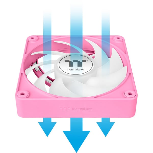 Thermaltake CT140 EX ARGB Sync PC Cooling Fan Pink, Gehäuselüfter - Thermaltake - vue 10