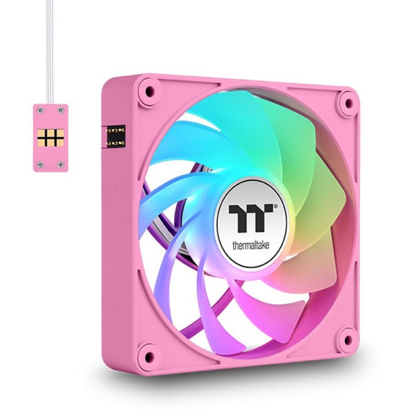 Thermaltake CT140 EX Reverse ARGB Sync PC Cooling Fan Pink, Gehäuselüfter - Thermaltake - vue 3