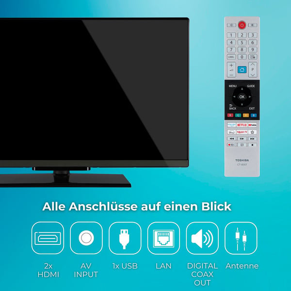 Toshiba 32LV3F63DAZ, LED-Fernseher - Toshiba - vue 4