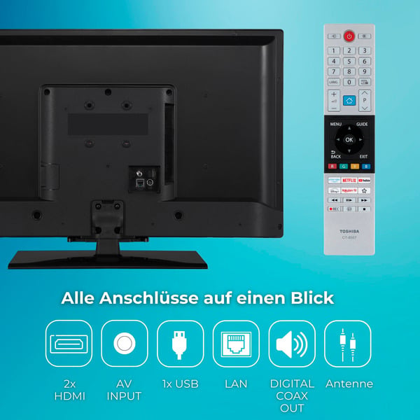 Toshiba 32LV3F63DA, LED-Fernseher - Toshiba - vue 5
