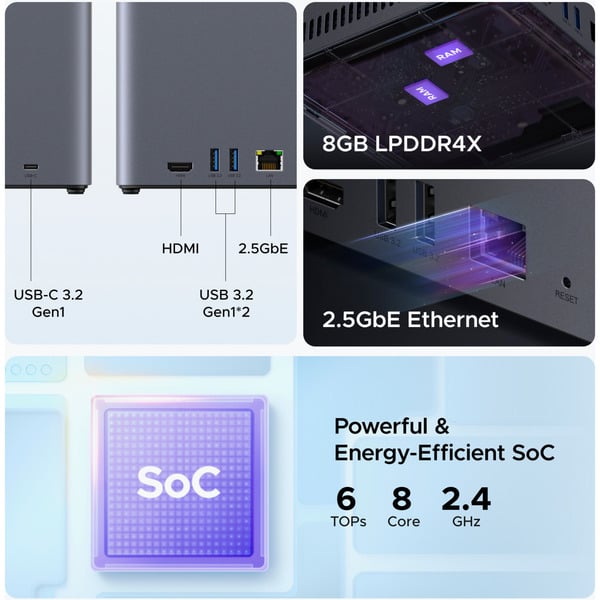 UGREEN DH4300 Plus, NAS - UGREEN - vue 14