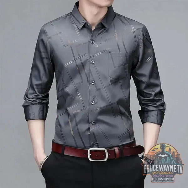 👔 Chemise Homme Imprimée – Élégante & Décontractée | Sans Repassage - Legeekshop