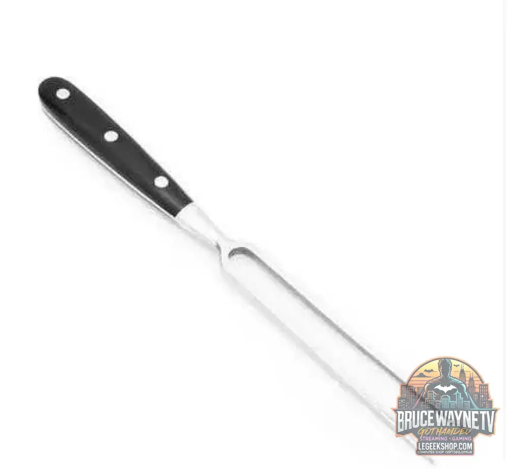 🍖 Fourchette à Découper Inox & Bois – Ustensile de Cuisine Professionnel - Legeekshop