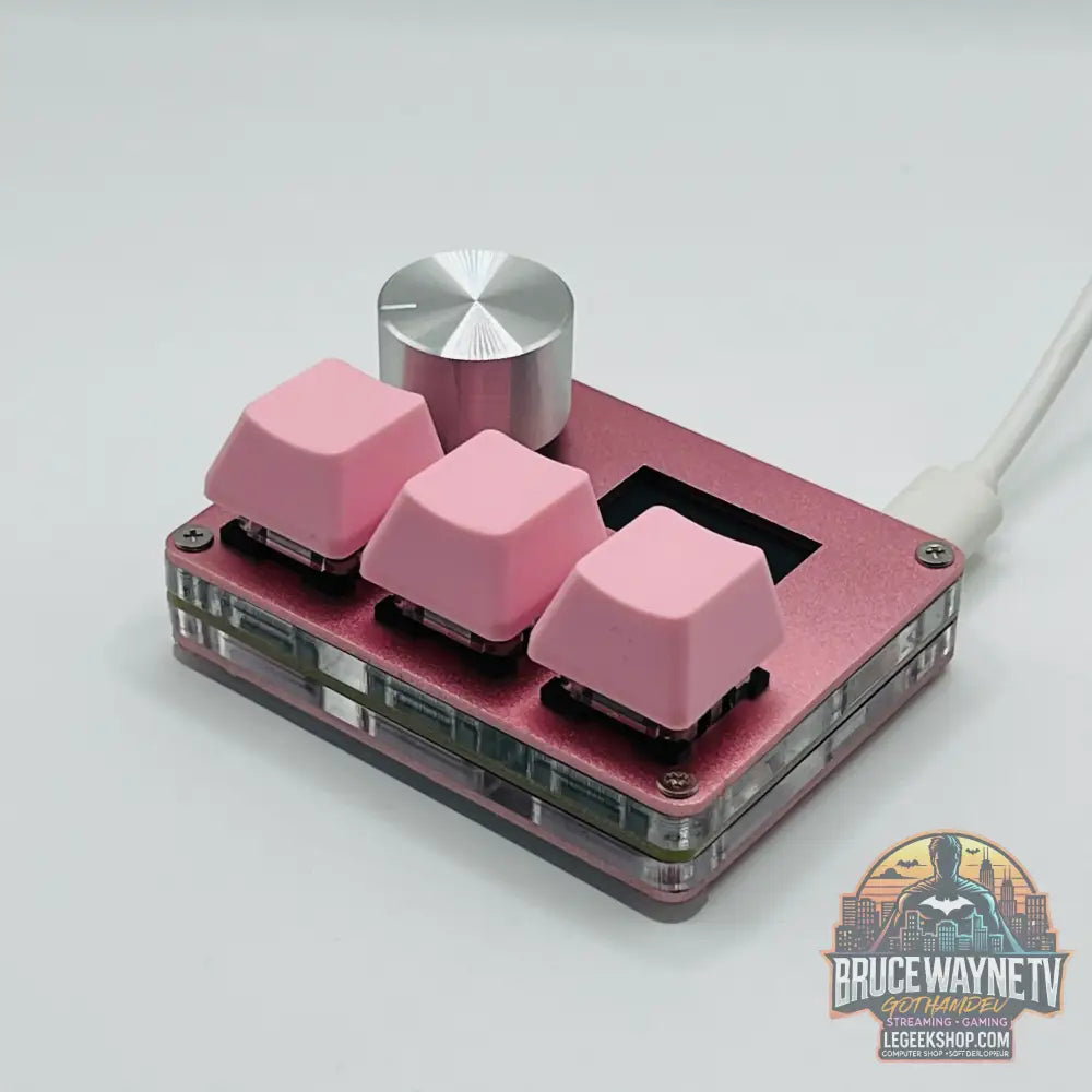 🎮 Mini Clavier Mécanique SayoDevice – Switchs Magnétiques Roses | Écran IPS & Ultra-Réactivité - Legeekshop