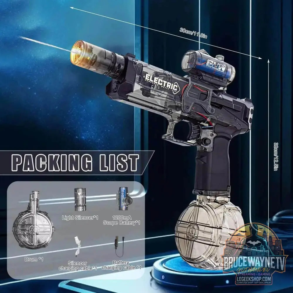 🔥 Pistolet à eau MK3 – Simulation tir de flammes & recharge automatique - Legeekshop