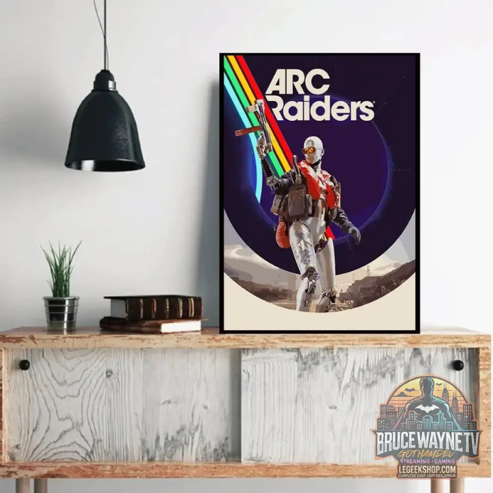 Affiche Arc Raiders Pixel Art Rétro Toile Imprimée Déco Gaming - Affiche Toile