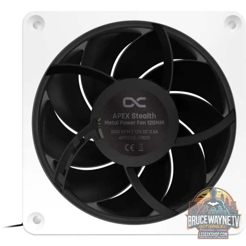 Alphacool Apex Stealth Metal Power 120mm Lüfter 3000rpm, Gehäuselüfter - Alphacool - vue 3