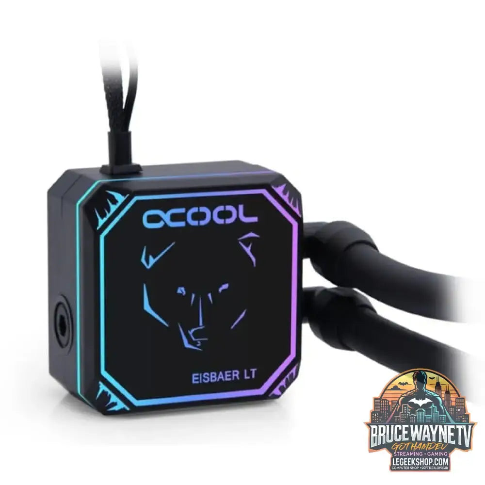 Alphacool Eisbaer LT360 Aurora HPE CPU AIO 360mm, Wasserkühlung schwarz - Alphacool - vue 3