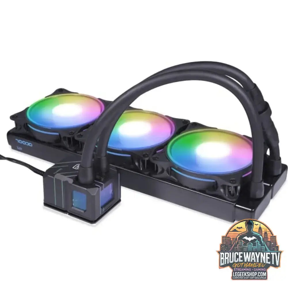 Alphacool Eisbaer Pro HPE Aurora 360 CPU AIO 360mm, Wasserkühlung schwarz - Alphacool - vue 3