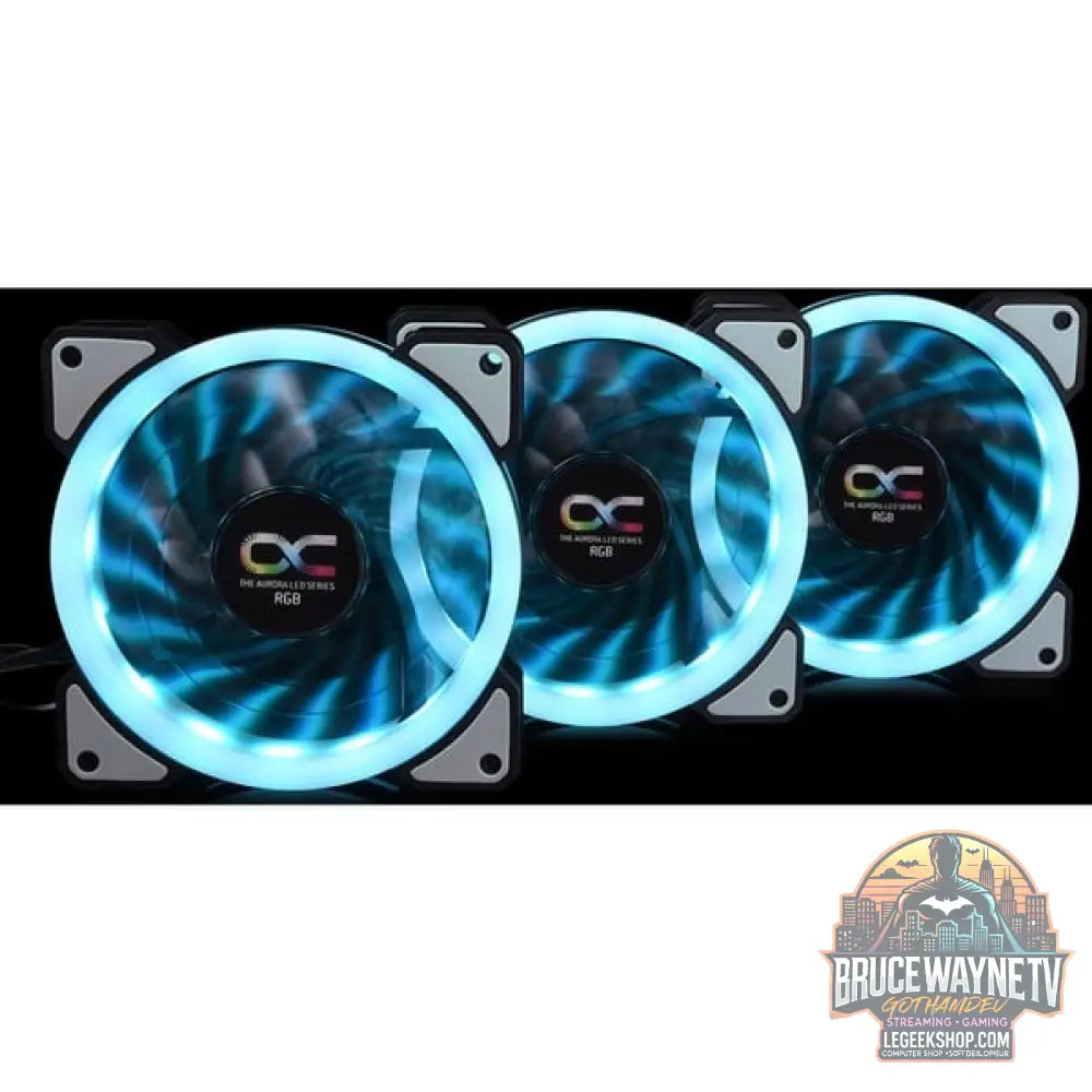 Alphacool Eiszyklon Aurora LUX Digital RGB - 3er Kit 120x120x25mm, Gehäuselüfter - Alphacool - vue 9
