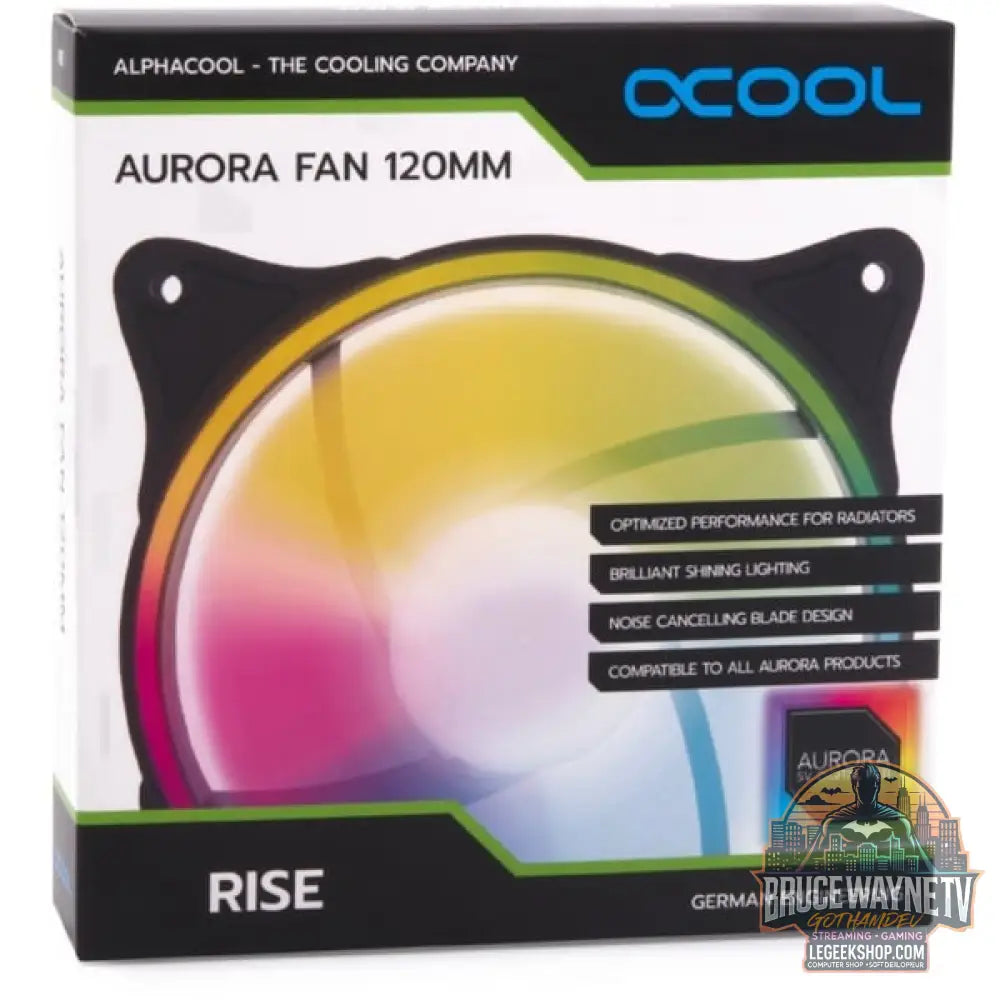 Alphacool Rise Aurora 120 mm Lüfter 120x120x25mm, Gehäuselüfter - Alphacool - vue 8