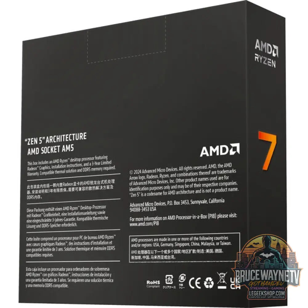 AMD Ryzen™ 7 9700X, Prozessor (Boxed-Version) - AMD - vue 4