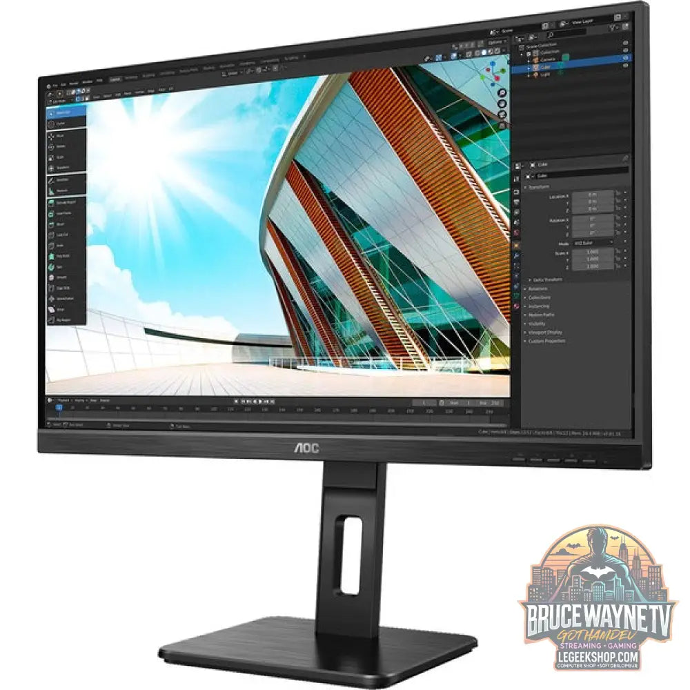AOC 27P2Q 27" Full HD IPS 75 Hz - AOC - vue 3