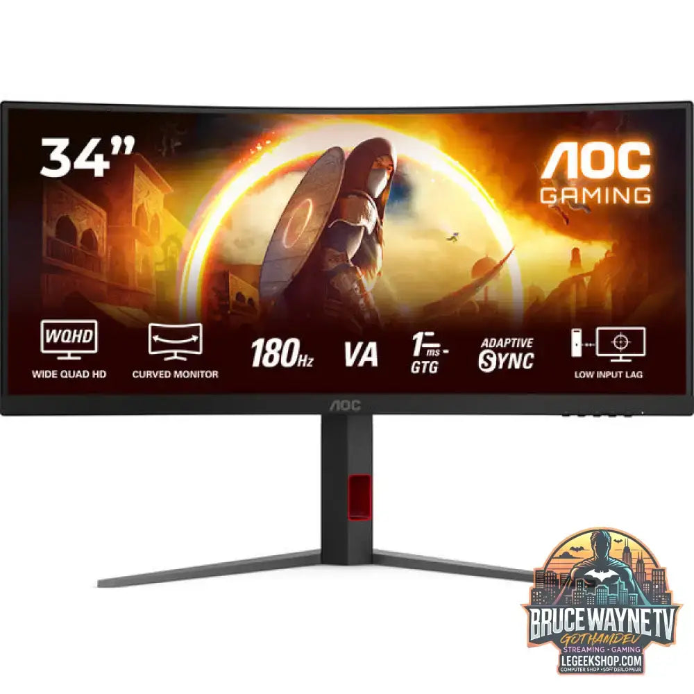 AOC CU34G4 34" QHD/WQHD VA 180 Hz - AOC - vue 2
