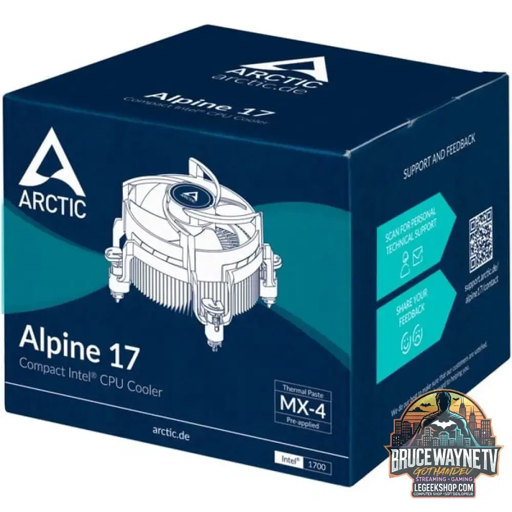 ARCTIC Alpine 17, CPU-Kühler schwarz/weiß, 92 mm - ARCTIC - vue 8