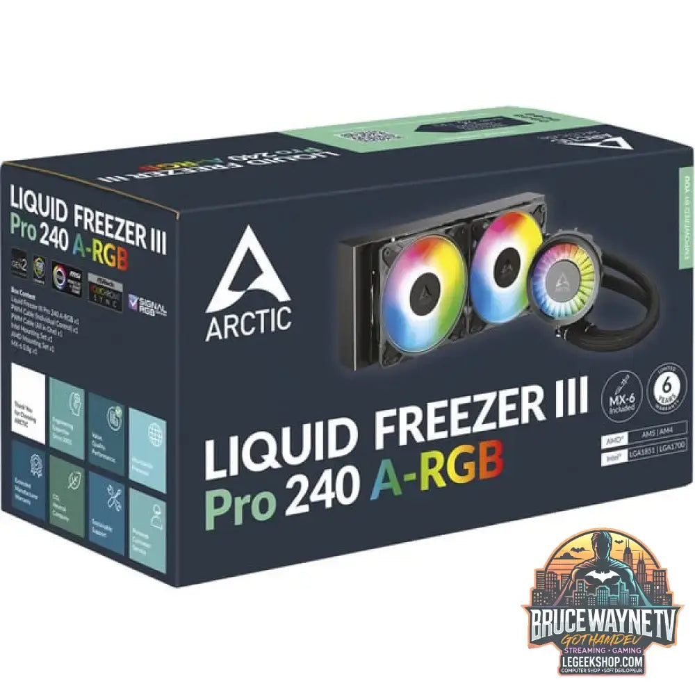 ARCTIC Liquid Freezer III Pro 240 A-RGB, Wasserkühlung schwarz - ARCTIC - vue 6