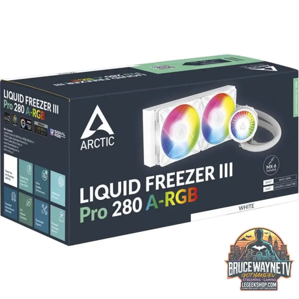 ARCTIC Liquid Freezer III Pro 280 A-RGB, Wasserkühlung weiß - ARCTIC - vue 6