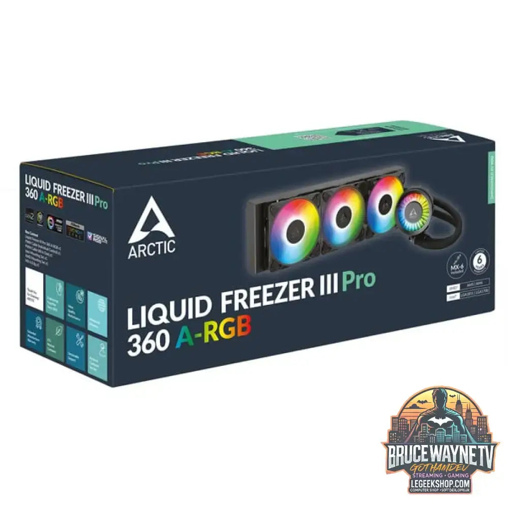 ARCTIC Liquid Freezer III Pro 360 A-RGB, Wasserkühlung schwarz - ARCTIC - vue 6