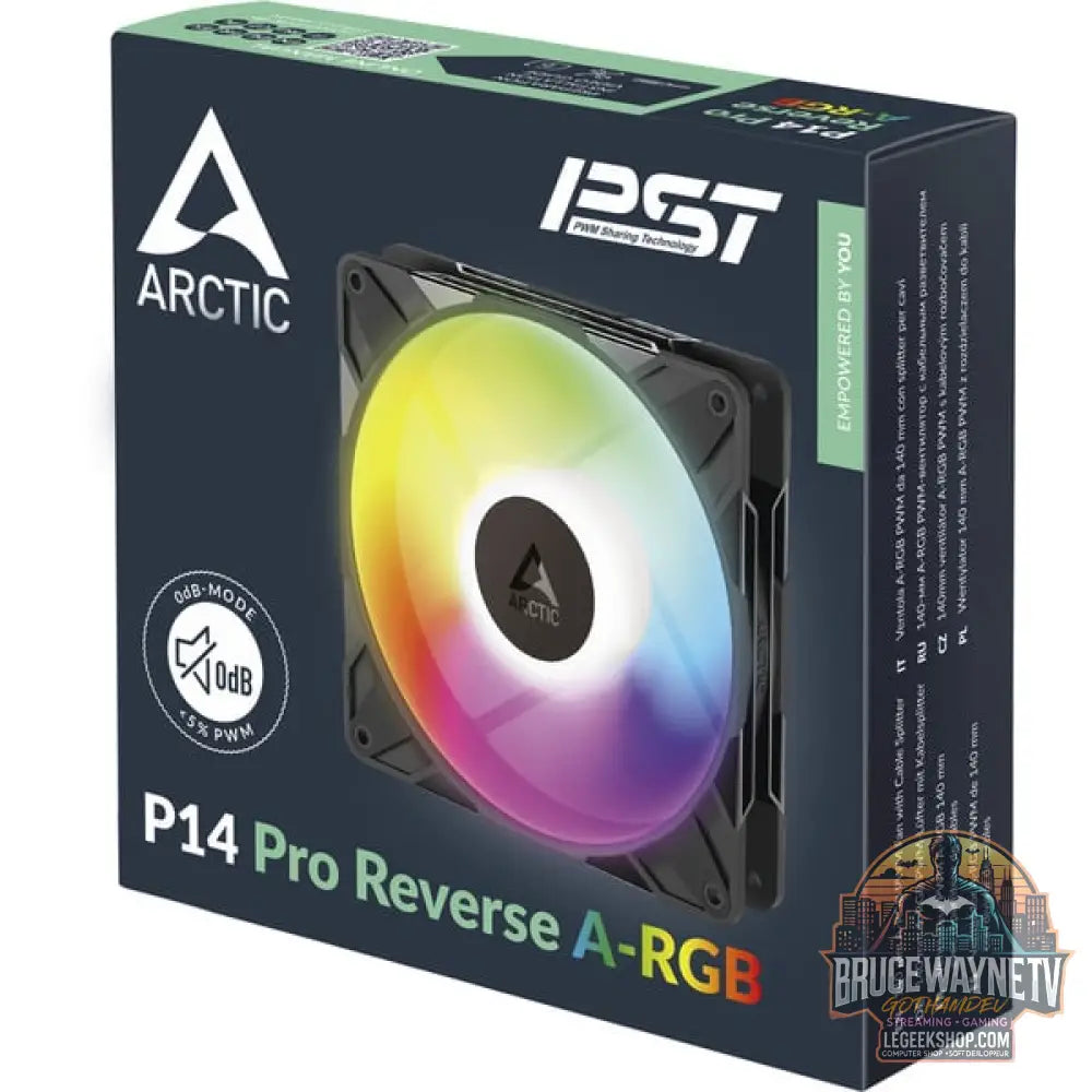 ARCTIC P14 Pro Reverse A-RGB, Gehäuselüfter - ARCTIC - vue 6