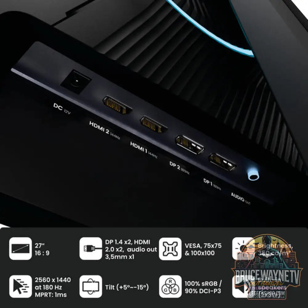 Arozzi Nova 27T2K180 27" QHD/WQHD IPS 180 Hz - Arozzi - vue 4