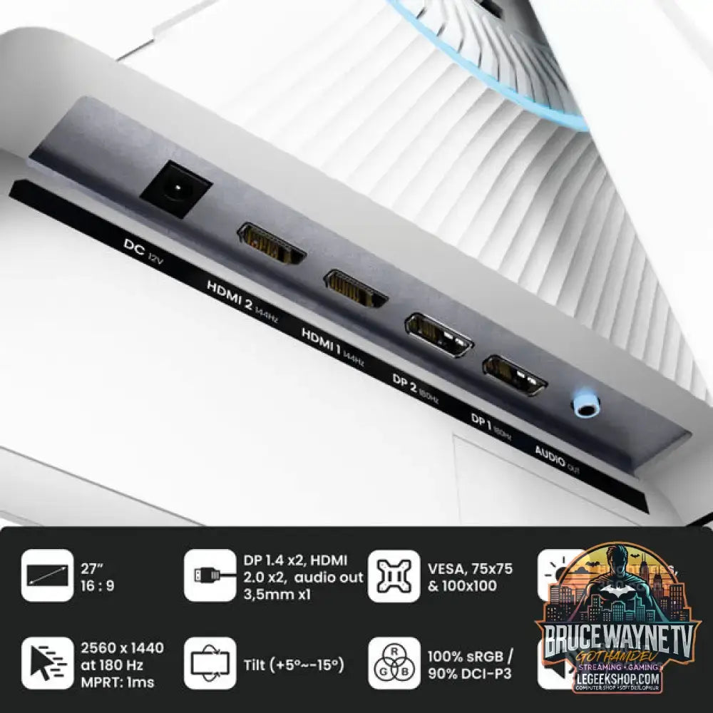 Arozzi Nova 27T2K180 27" QHD/WQHD IPS 180 Hz - Arozzi - vue 4