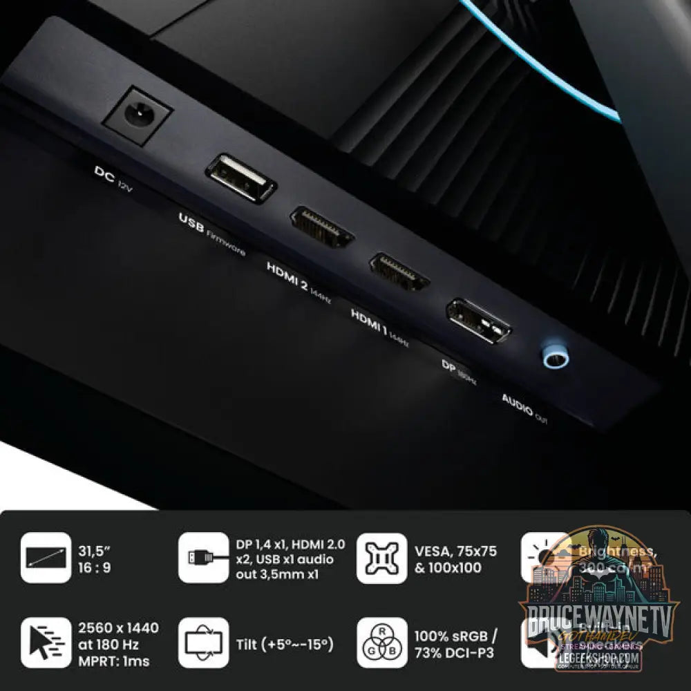 Arozzi Nova 32T2K180 31,5" QHD/WQHD IPS 180 Hz - Arozzi - vue 4